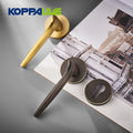 Koppalive High-End Household Brass Split Door Lock Set Golden Anti-Theft Silent Lever Door Handles for Indoor Bedroom Wood Door