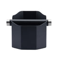 New Design Stainless Steel Espresso Coffee Portafilter Grounds Knock Box Household Portable Black Coffee Knock Box Bin
