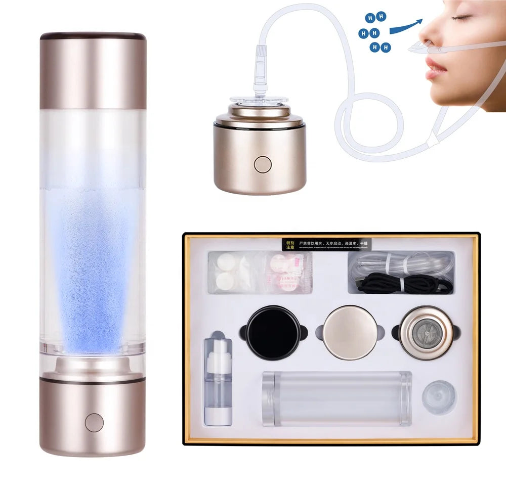 7.8Hz Quantum Smart Hydrogen Water Bottle 300mL Capacity Portable for Car Use Reduce Blood Uric Acid Relieve Gout