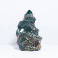 Crystals Healing Stones Ocean Jasper Flames Reiki Stone Crafts  for Meditation
