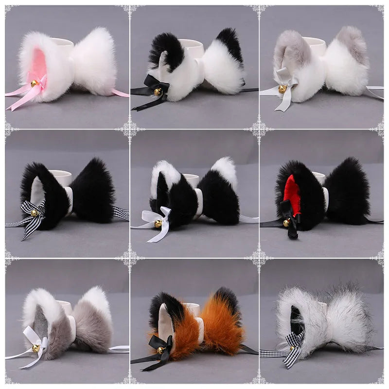 Cosplay Plush Cat Ears Bell Headband Girls Headbands Women Popular  Headwear Cute Hair Accessories Cosplay