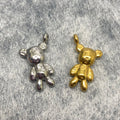 HipHop Gloomy Bear Pendant Women Men Stainless Steel Animal Charm Gold Silver Pendant Necklace Jewelry