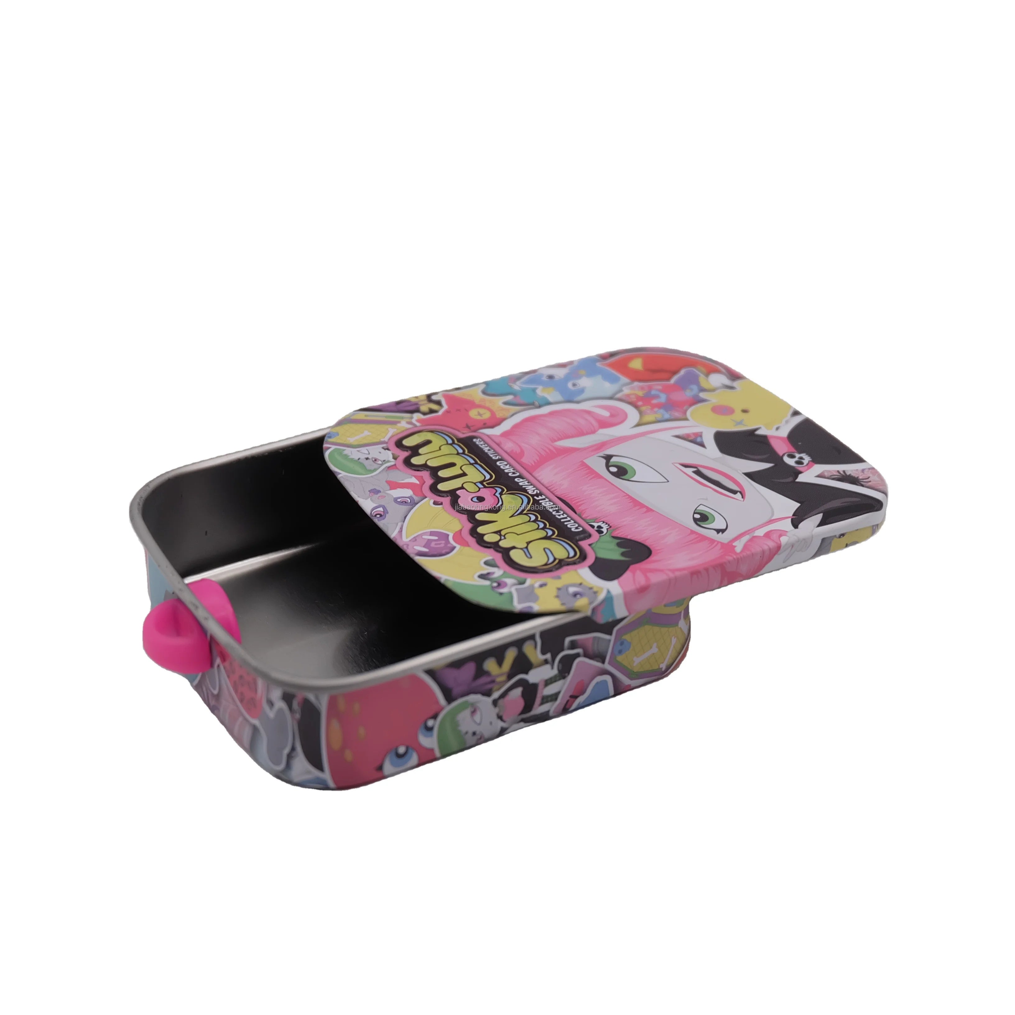 Custom logo Color Slide Tin Box Customized Mint Gum Boite Chocolate Metal Candy Tins Container Box Packaging Wholesale