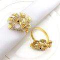 Hot Sale Luxury Peacock Napkin Ring Holder Metal Rhinestone for Wedding & Camping Accessories Stocked