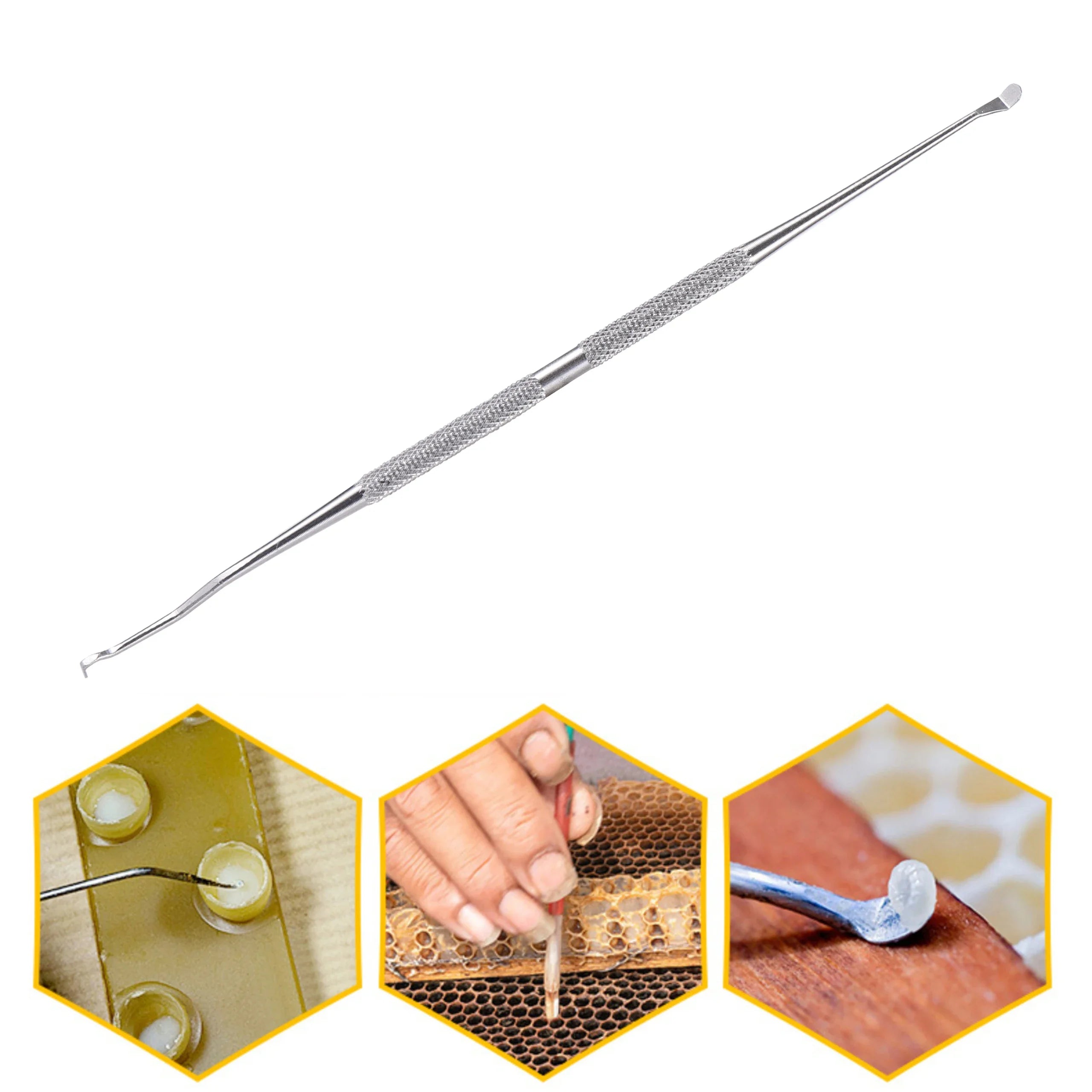 Beekeeping Queen Larva Transferring Needle Bee Metal Shift Pinworm Moving Tool