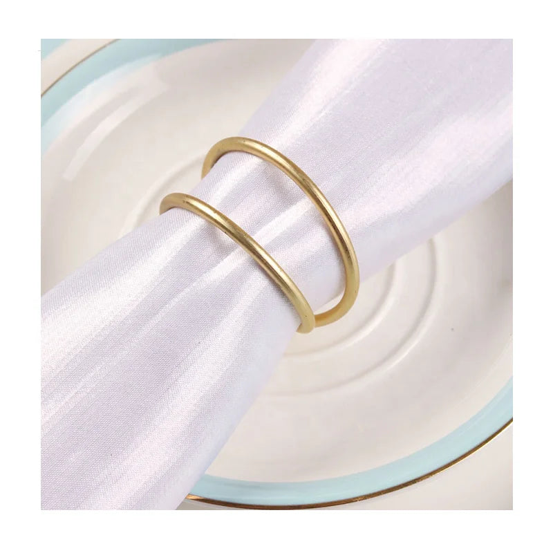 Matte Golden Cross Napkin Ring