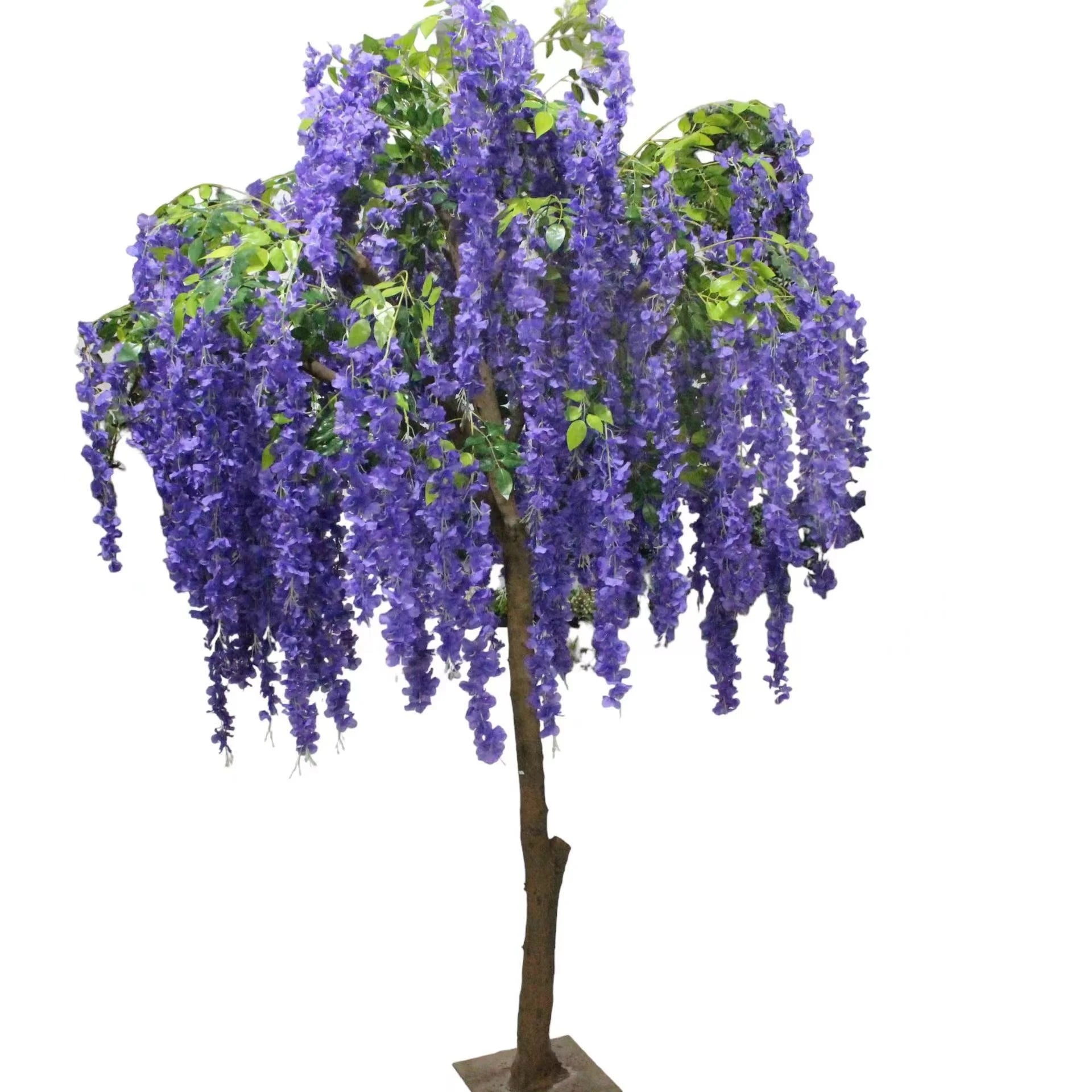 Large Purple Artificial Silk Wisteria Blossom Tree Plastic Thanksgiving Decoration OV Brand 150cm-800cm