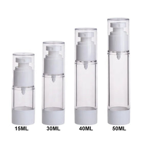 10ml 15ml 20ml 30ml 40ml 50ml 80ml 100ml Airless Skincare clear Plastic Continuous Mist Spray Bottle Empty Bottle