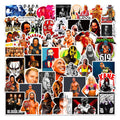 50Pcs Cool Wrestling Sports Famous Wrestler Graffiti Stickers for Bottle Laptop Vinyl Wrestle WWE Sticker