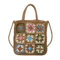 Beach Woven Grass Storage Bag Bohemian Style Handbag Multi-Functional Bag for Women Summer