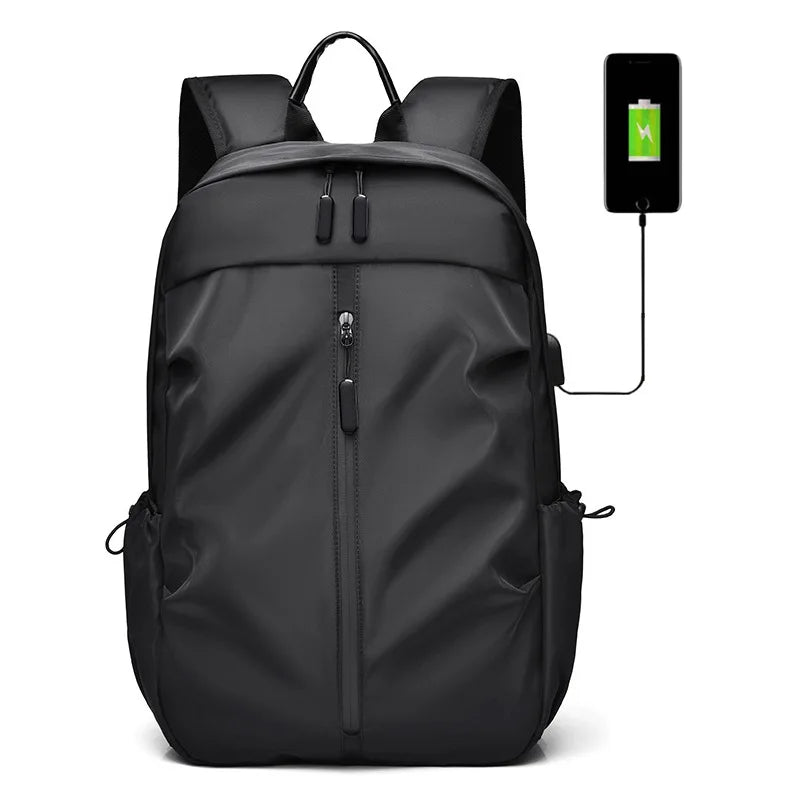 Custom Logo Waterproof Zipper Travel Laptop Backpack for Men 20L Minimalist USB Charging Carry on Bagpack Daypack MegaBDM