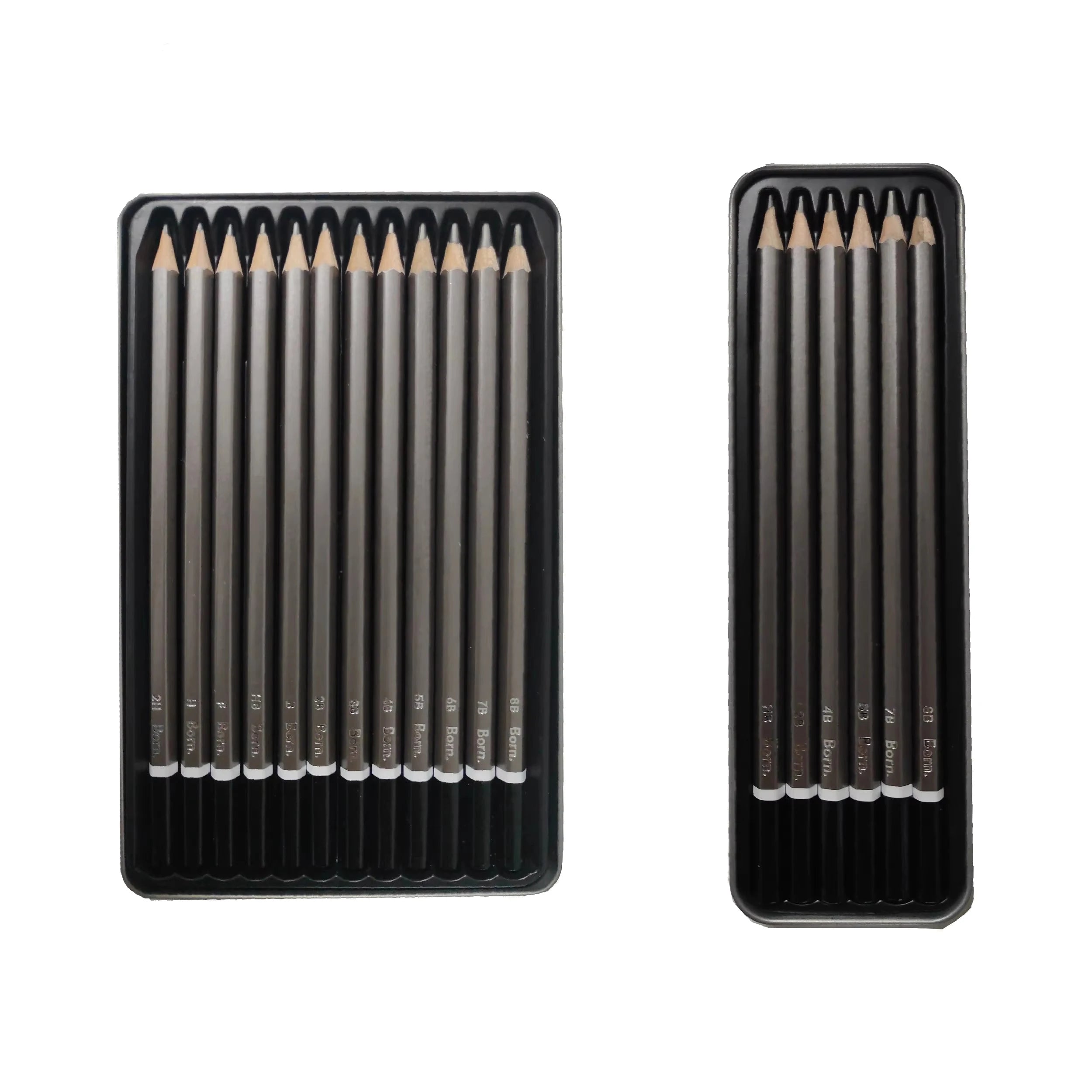Best 14pcs Basswood Sketch & Drawing Pencils Set From B to H Standard Pencils for Art & Design