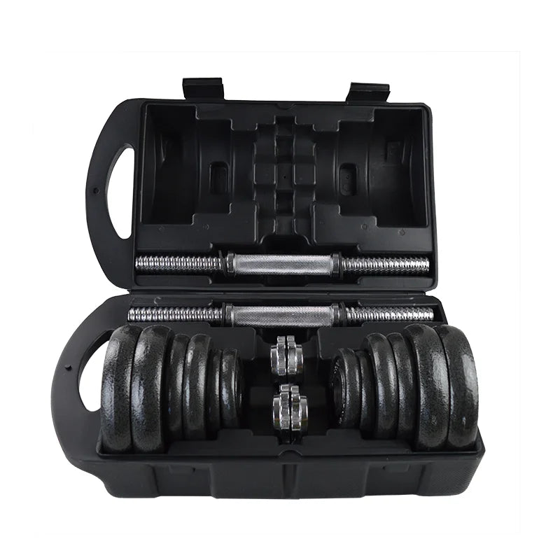 15/20/30/50kg Adjustable Dumbbell Set Home Gym  Plastic Barbell Dumbbell Set Adjustable Fitness