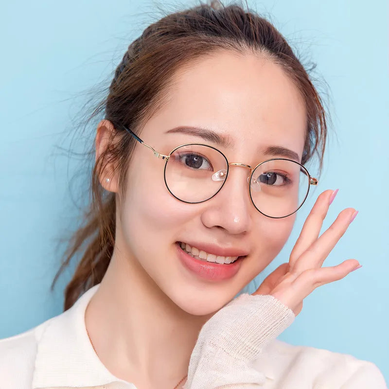 New Transparent Light Fashion Metal Cheap Eyewear Frames Glasses Optical Eyewear
