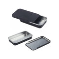 Metal Slide Top Tin Containers Metal Round Hinged Tins for Business Cards/Candles/Candies/Gifts