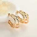 Bijouterie Joyeria Bisuterias Oro Wholesale Earrings Women Copper Alloy 18K Gold Plated Women'S Pendant 18K Gold Plated Earrings