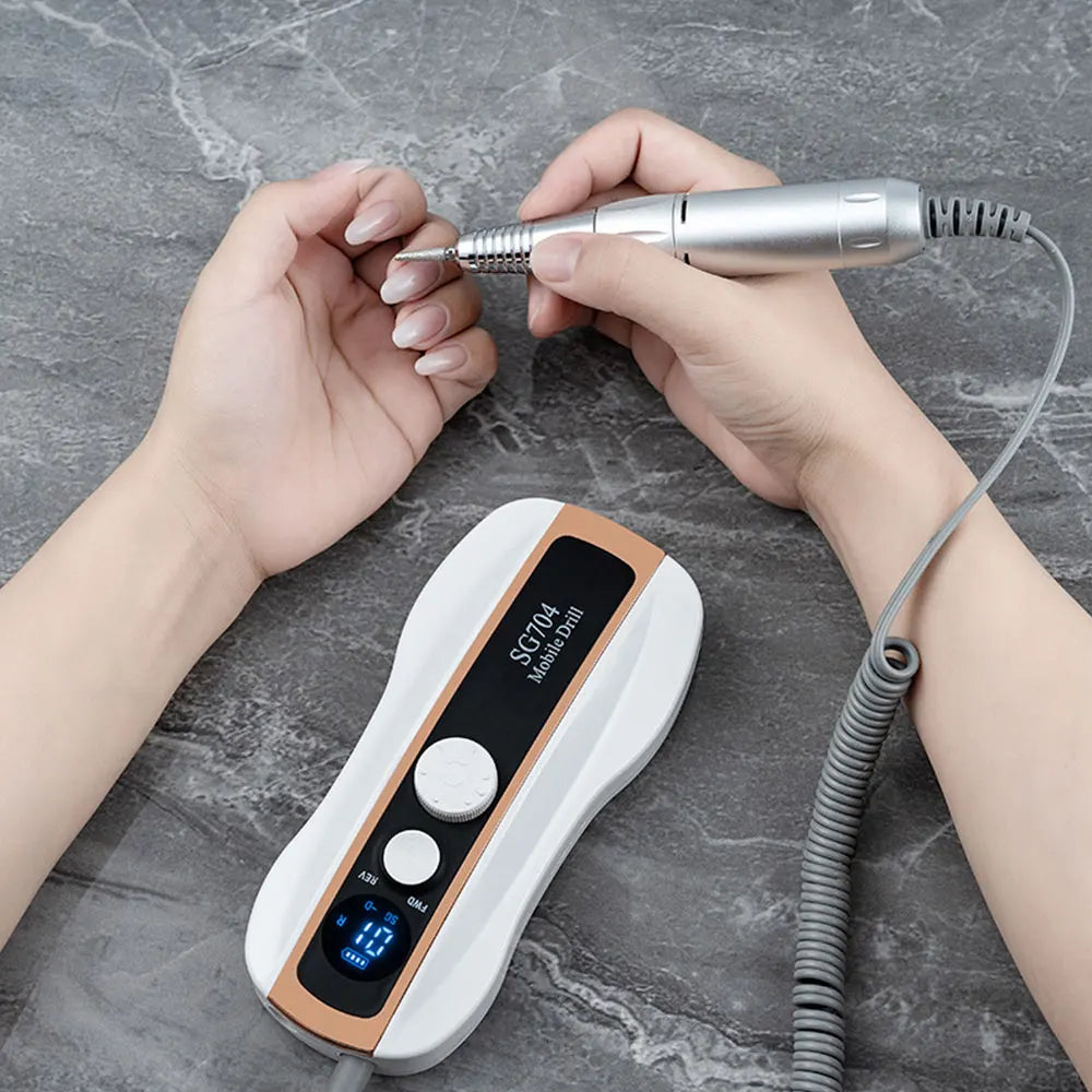 Cloverfei Electric Nail Drill 35000 Portatil 12000mah Rechargeable Portable Nail Drill