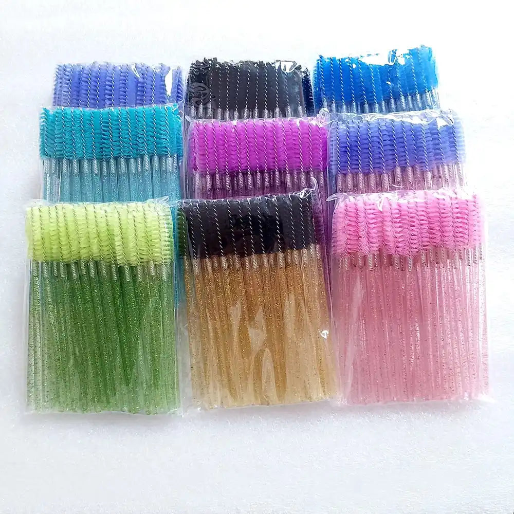 Wholesale Mascara Wands Disposable Eyelash Lash Brushes Spoolies Private logo Lash Extensions Eyelash Lash Mascara Wand Brush