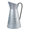Dropshiping Rustic Galvanized Vase With Handle Watering Can Metal Vase Pitcher for Home Decor