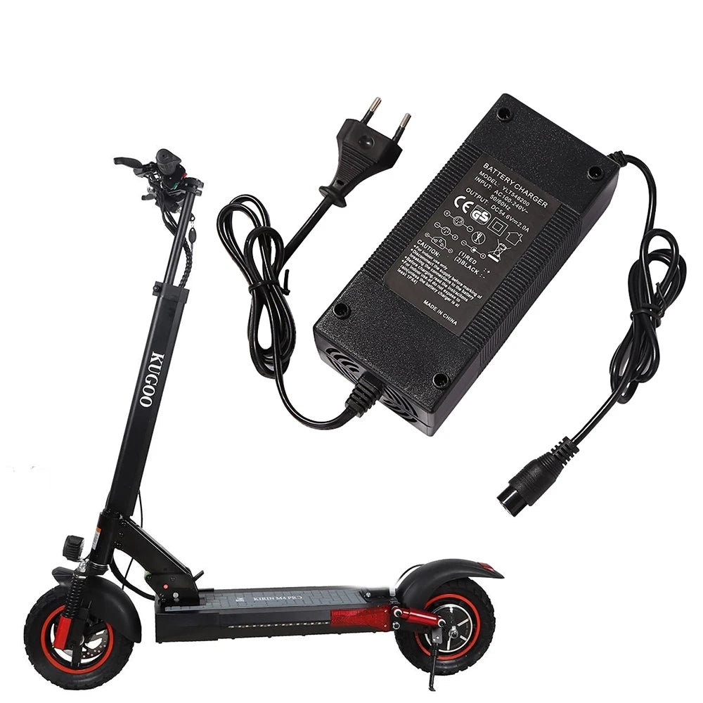 10 Inch Electric Scooter DC 54.6V 2A Lithium Li-ion Battery Charger for Kugoo M4 Fast Charging Power Supply Adapters