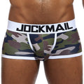 For Low-Rise Knitted Camo Print Men's Underwear Quick Drying Breathable Nylon Boxer Briefs Stylish Casual Gym Shorts