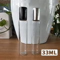 Wholesale 33ml Straight Tube Anodized Perfume Transparent Draw Tube Thin Separate Mount Glass Spray Bottle