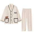 Luxury Women Winter Sleepwear Cutting Pattern Women Pajamas Set New Winter Home Wear for Ladies