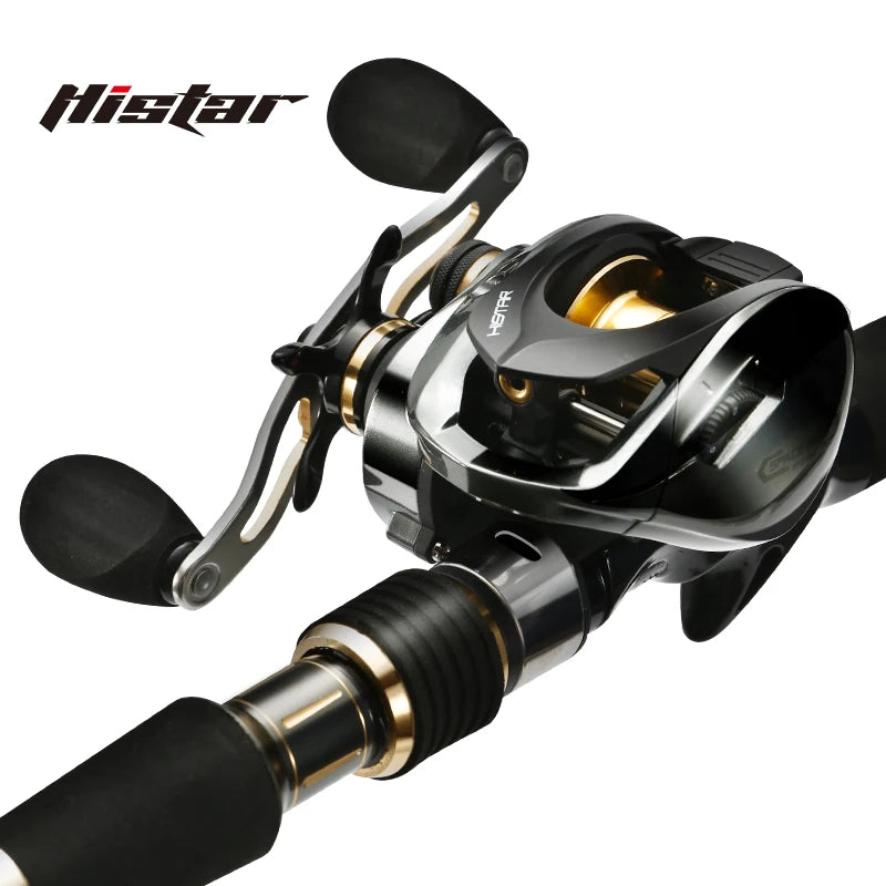 Histar Thunder Rod Combo Fast Action Metal Parts Reel Seat EVA Handle High Carbon Fishing Pole & Baitcasting Wheel Set