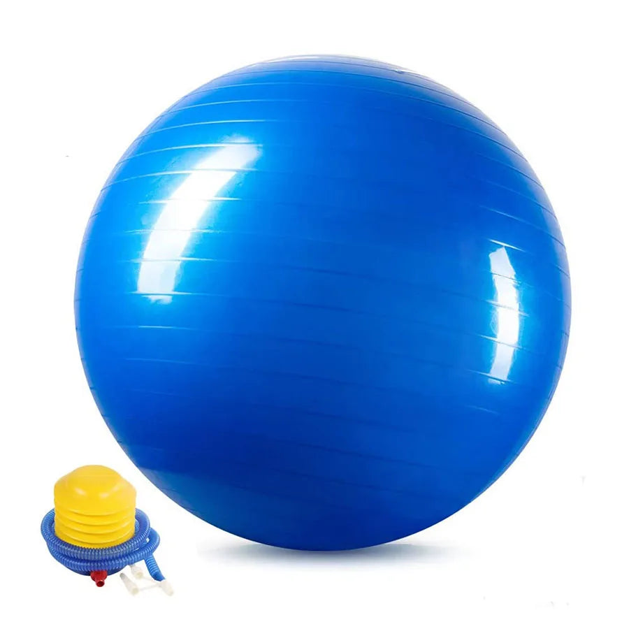 45-85cm PVC Exercise Ball for Yoga Fitness Balance Core Strength Training Birthing Physical Therapy and Chair Pump Stability