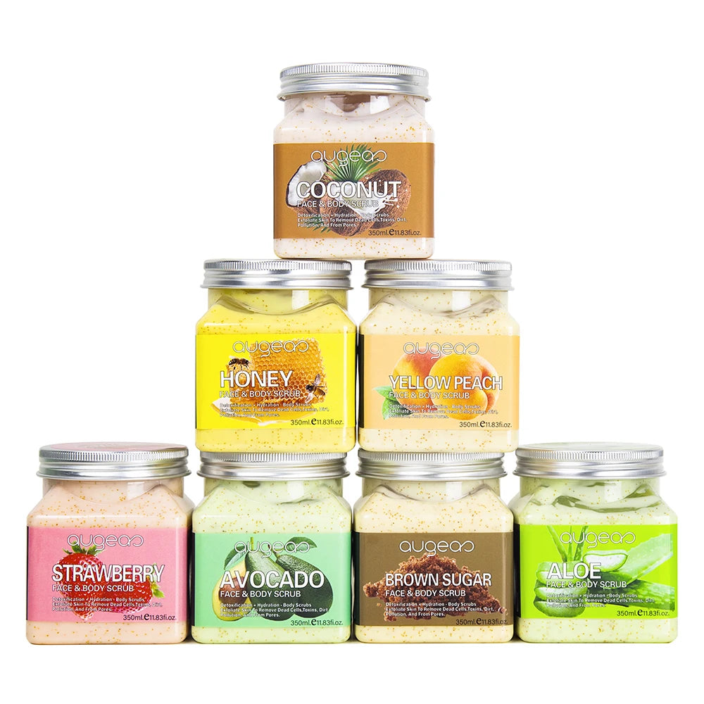 Factory Price Custom logo Wholesale Body Care Whitening Sugar Body Scrubs