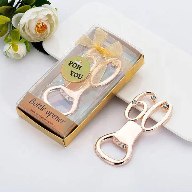 Wedding Anniversary Event and Party Favors for Guests 60th Gold Bottle Opener Favors for 50 Birthday Gifts