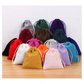 8x10cm Eco-Friendly Small Velvet Travel Jewelry Pouch Fashionable Drawstring Polyester Bag for Earrings Boxes for Storage Gift