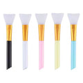 Private Label Silicone Face Mask Brush Applicator with Synthetic Hair Soft Bristles Cosmetic Tools Custom Logo
