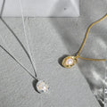 ICEBELA Wholesale Jewelry Women 925 Sterling Silver 18k Gold Plated Fresh Water Pearl Necklace Necklaces for Girls