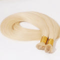 Factory Wholesale High Quality 100% Cuticle Aligned Hair Bulk Bundles Russian Blonde Double Drawn Natural  Human Hair Extension