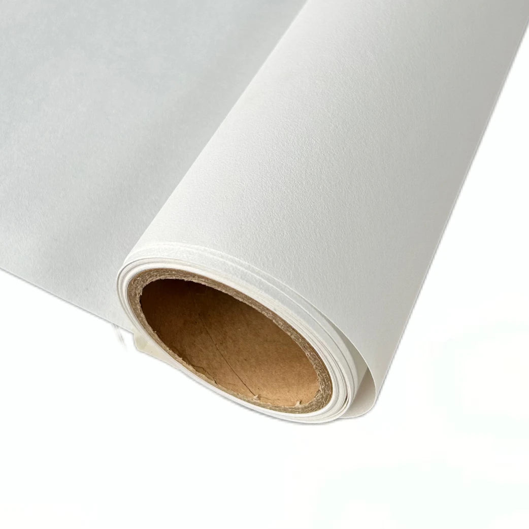 White Fire-proof Printable Wallpaper Flock Coating Seamless Wall Covering with Matte Fit UV/Latex/Eco-solvent Printing Machine