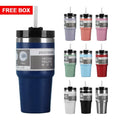 Free Box 30oz Drink Tumblers Stainless Steel Vacuum 20oz Tumbler Travel Car Cups Mug Hot and Cold with Straw