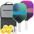 AMA Factory Professional Customize Lightweight Big Sweet Spot Fiberglass USAPA Pickleball Paddle Set