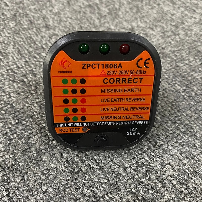 Hot Sale Socket Safety Tester Safety Tester for Grounding Carpets and Sheets Sockets