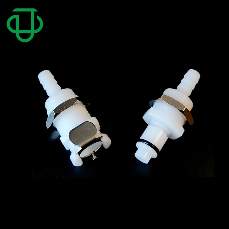 Acetal Big Flow Barbed Quick Coupler Panel Mount Bulkhead Plastic Quick Disconnect Coupling Hose Barb Tube Fitting