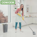 360 Rotation Efficient Flat Mop Microfiber Mop Head Self-Wringer Easy-Clean Bucket Set Home Floors Hardwood Tile 90%-100%
