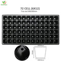 Round 50 72 105 128 200 Cells Plastic Seedling Starter Tray Wholesale for Vegetable flower Seed Germination