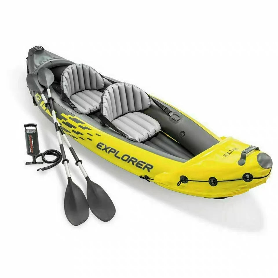 Customized 305cm Two-Person Folding Light Weight Eco-Friendly PVC Inflatable Rowing Boat for Surfing and Water Play