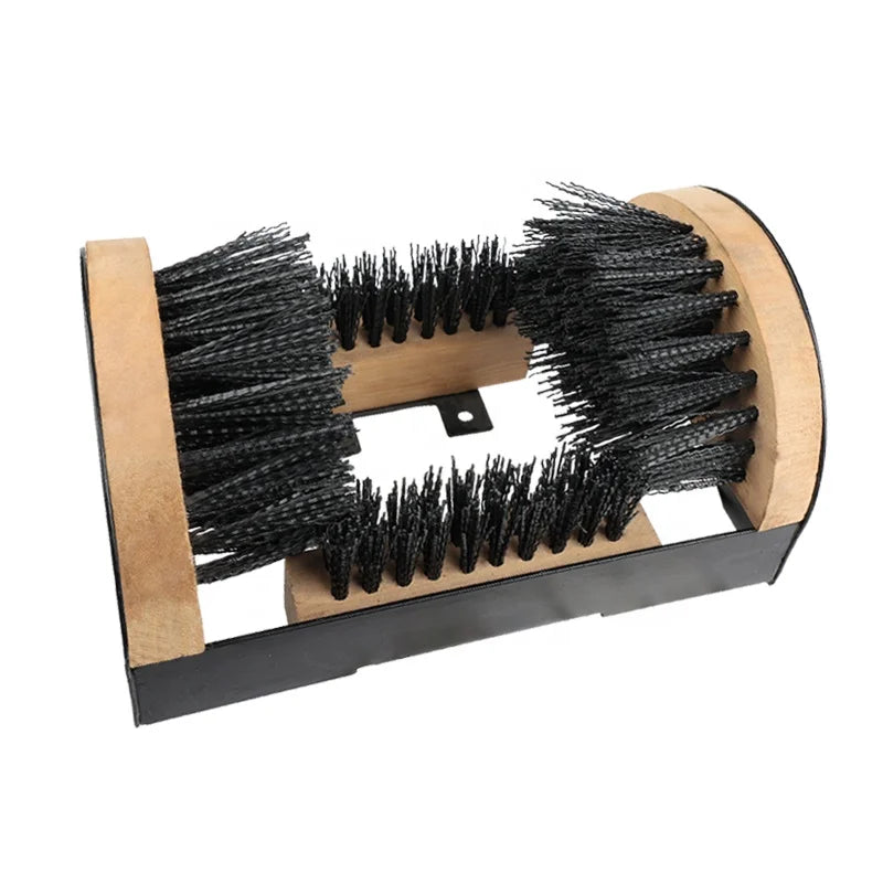 Factory Wholesale Custom Logo Outdoor Wooden Shoe Boot Scraper Brush