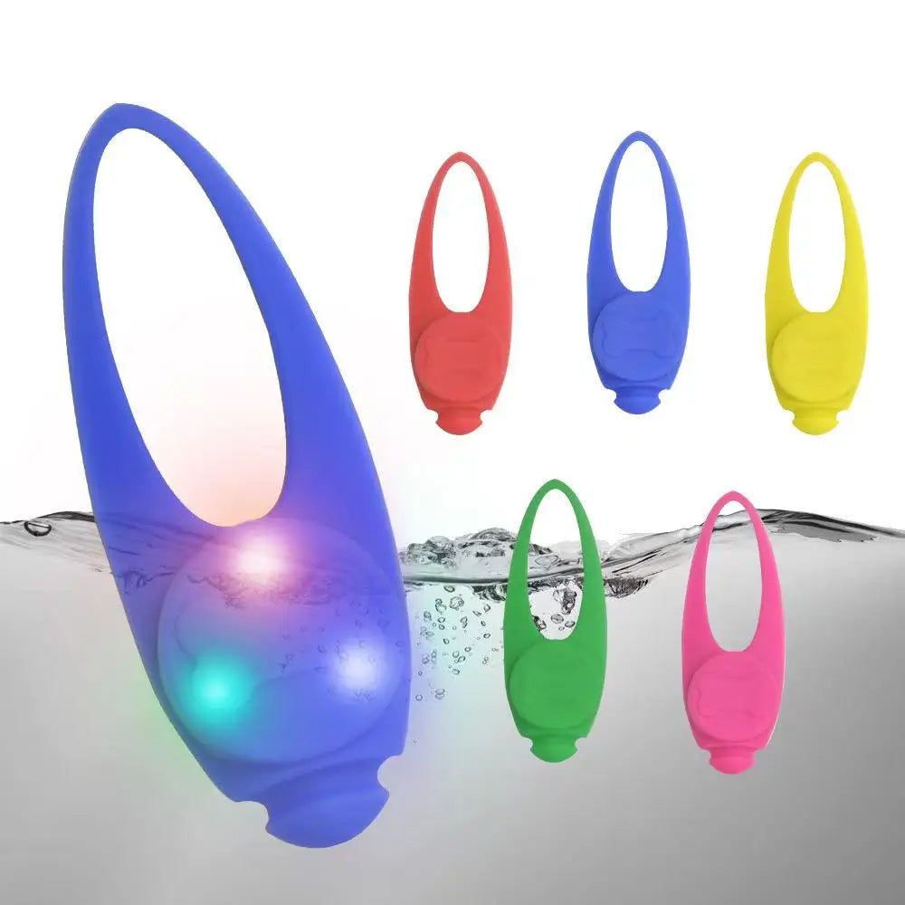 Custom Designed LED Silicone Dog Collar Waterproof Night Walking Light up Sport Pet Collar