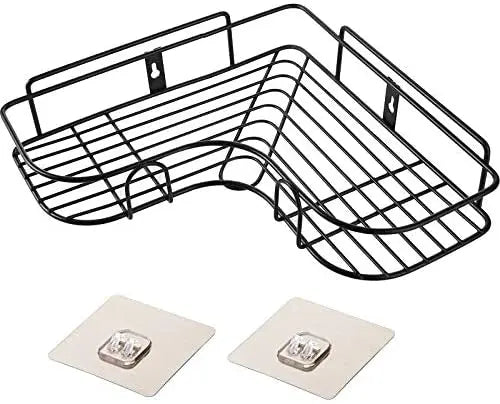Shower Organizer Storage Bathroom Shelves Shower Caddy With Rustproof Stainless Steel Self Adhesive Hook for Toilet Dorm Kitchen