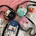 New Cute One Shoulder Canvas Small Bag Girl Mobile Phone Change Printing Rabbit Bags