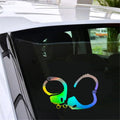 Police Handcuffs Decal Car Window Laptop Bumper Vinyl Sticker Office Decor Vinyl Sticker Gift Die Cut Decals Latop Window Glass