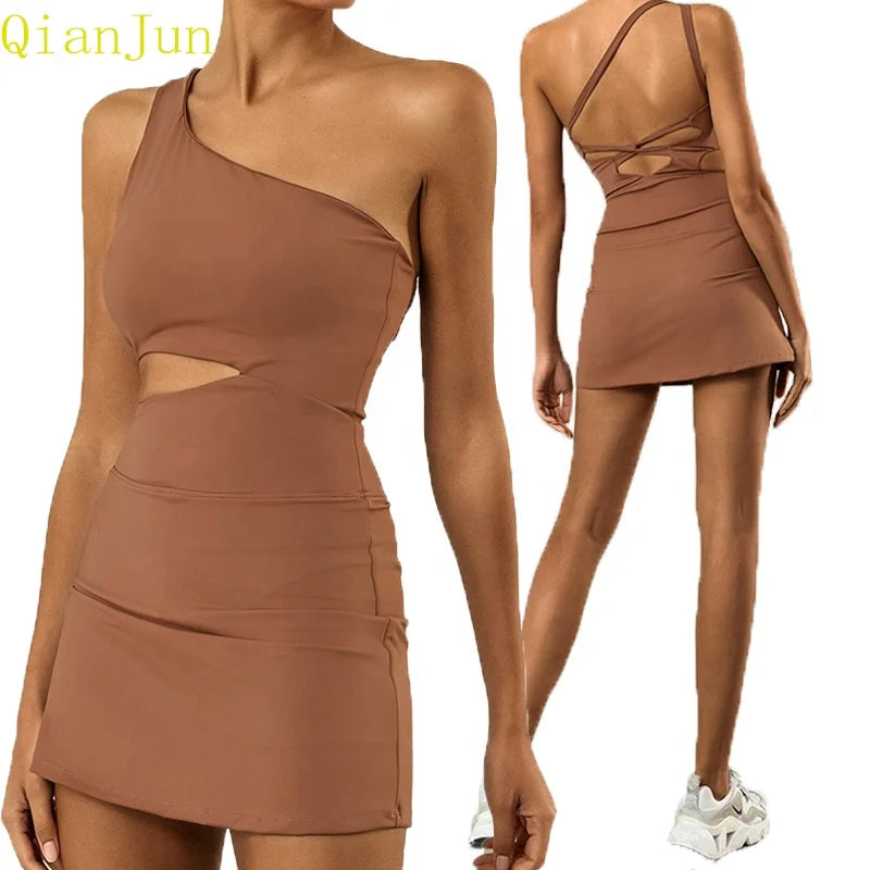Seamless Tummy Control Bodysuit Fitness Yoga Gym Workout Jumpsuit Hollow Scrunch Bottom-Quick Dry Breathable Shapewear Playsuit