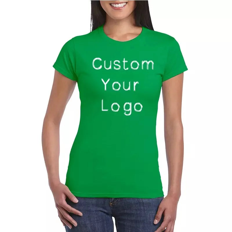 Best Selling Custom Logo Printing 100% Cotton Blank White T Shirt Women